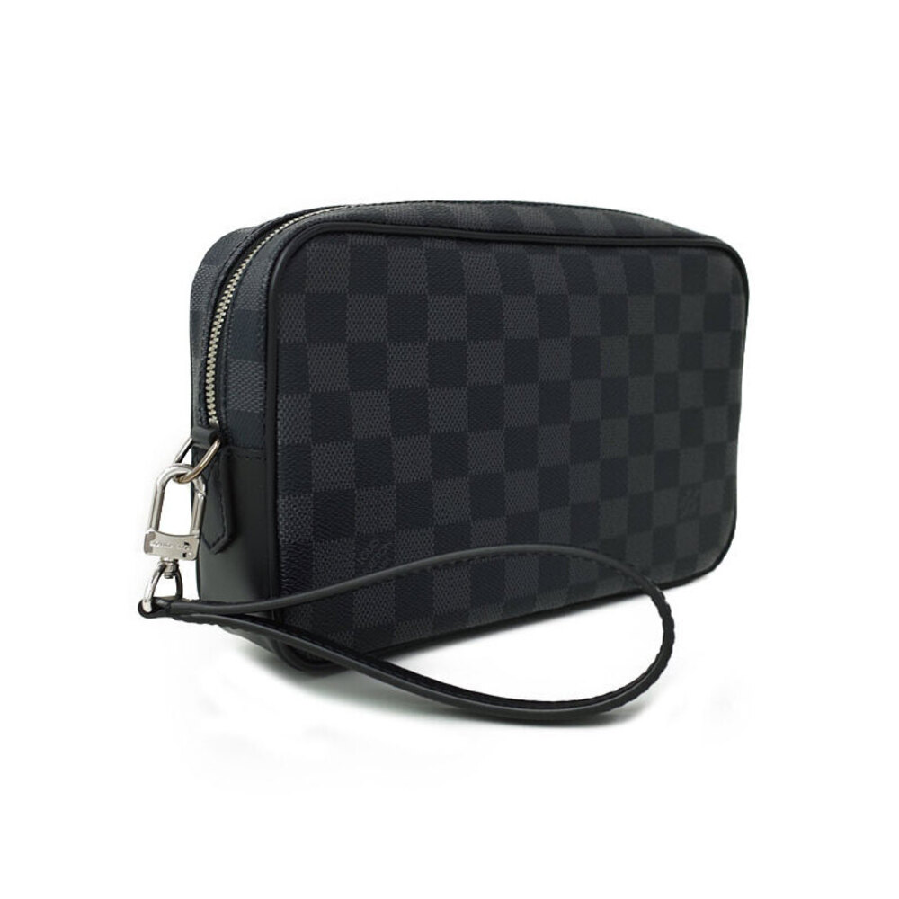 Louis Vuitton Graphite Kasai Bag Shoulder Pochette Damier Black